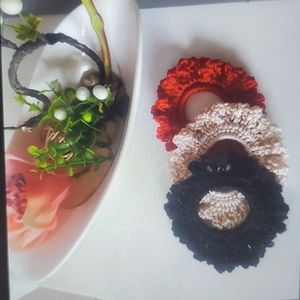 Waterproof Scrunchies  set satin shine activewear